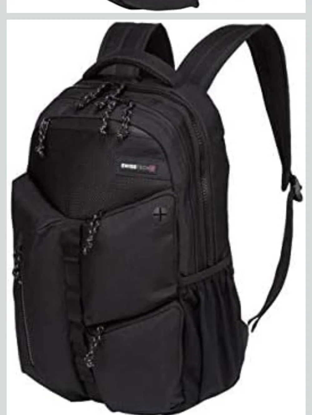 SwissTech Appenzell Backpack with Laptop and Tablet Sleeve School Backpack, Blac